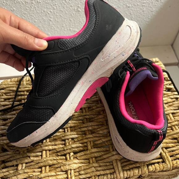 Skechers, Women's Size 7.5, Black and pink, Go Walk Ultra Go, Air Cooled - Picture 14 of 16
